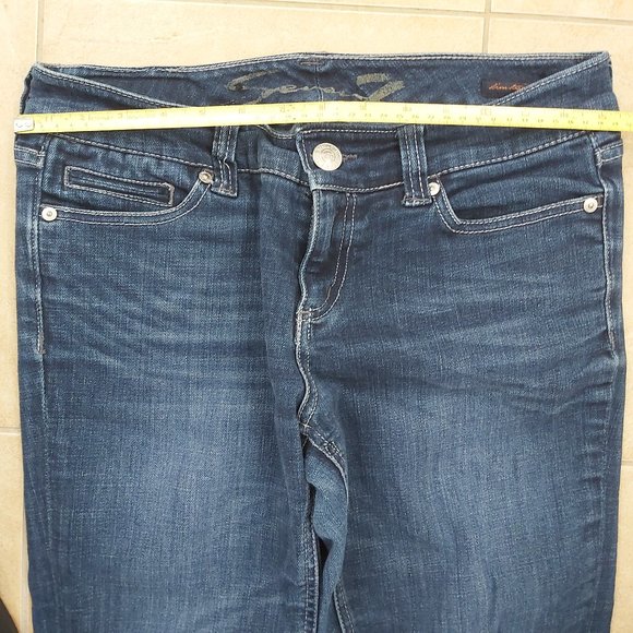 Jeans Seven7 Women Size 28 x 31 inseam Slim Straight Low Waist Zippered Pockets - Picture 16 of 16